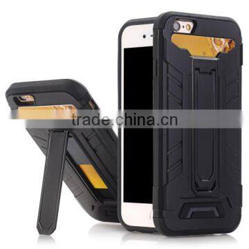 Card Slot Phone Case Bracket Protective Phone Shell TPU + PC Material for IPhone7 / Plus photo-2