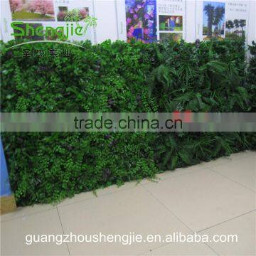SJLJ013360 Direct Selling Artificial Leaves Wall / Fake Plastic Grass Wall for Wall Decoration photo-2