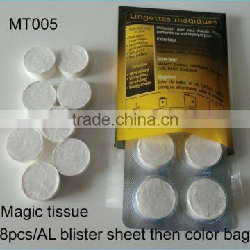 Hot Sale Non-woven Magic Tissue Compressed Tablet photo-3