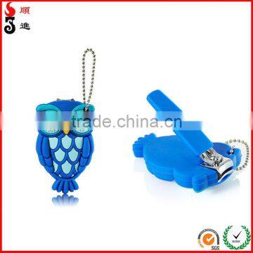 Promotion Gifts 3D Animal Blue Owl Funny Nail Clippers