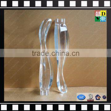 Hot sell high polished acrylic furniture legs table Leg perspex sofa legs