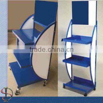 3-Tier Filters Single Sided Metal Floor Stand