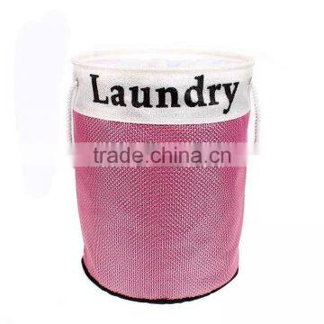 New design folding laundry basket with closing, textilene series laundry hamper