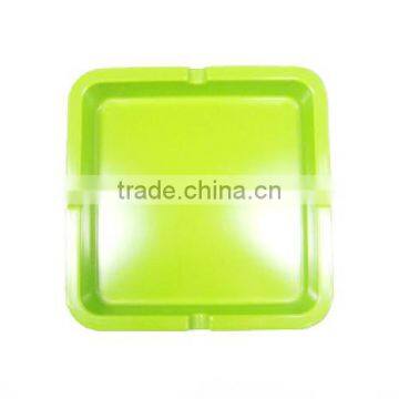 Vibrant Color Melamine Square Ashtray Green Ashtray