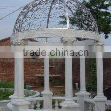 garden decoration natural stone marble white marble outdoor garden gazebo