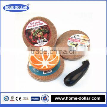 Hot Saling Natural Round Cork Trivet photo-5