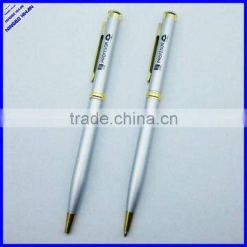 silver and gold pens promotional thin metal pens