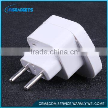 2016 new trendy products white socket travel plug adapter