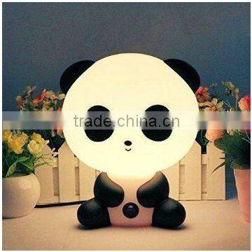 Night Lights, LED Night Light Silicone Soft Lovely Panda Lighting Sleep-conducive Table Lamp Fits For Kids Children Baby Bedroom photo-4