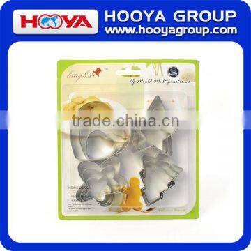 12 Pcs Stainless Steel Cookie Fruit Cutter Star Flower Heart and Round Shape Biscuit Baking Mould photo-4