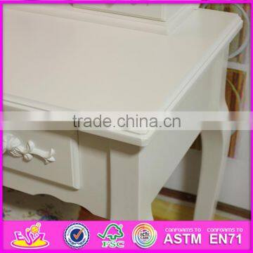 2016 Wholesale High Quality Bedroom Solid Wooden White Vanity Table W08H061 photo-4