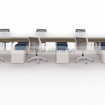 office mdf furniture set 8 people office desk