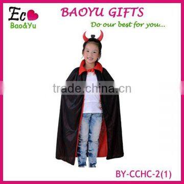 Halloween Costume Black Death Large Cloak Hooded Long Black Devil Cloak photo-2