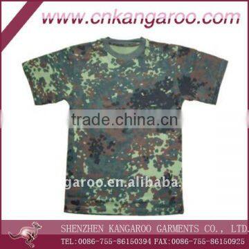 Polyester/cotton digital Miliatry Camouflage T-shirt