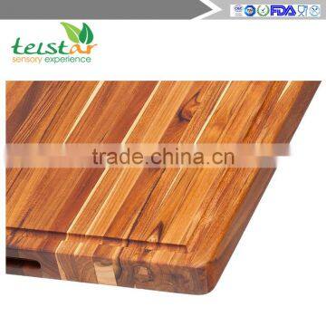 Teak Cutting Board - Rectangle Board With Hand Grip And Juice Canal (24 x 18 x 1.5 In.) photo-6