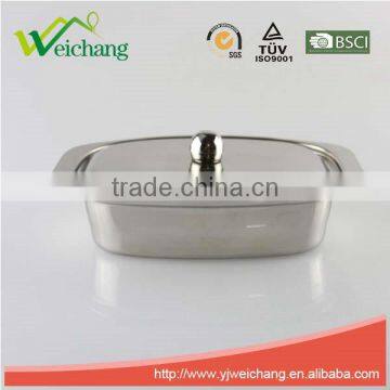 WCR260 Stainless Steel Butter Dish with Lid