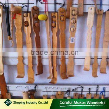 18.7" Personalized Bamboo Back Scratcher With Massage Rollers
