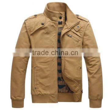 China Factory Men Coat Canvas Jacket Without Hood