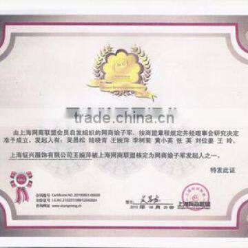 Electronic Business Women soldiers Certification