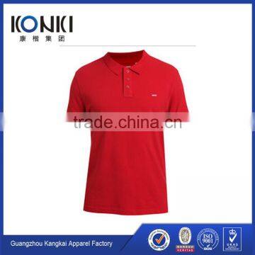 us Mens Red Polo Tshirts Custom Embroidered Polo Shirts Good Quality photo-3