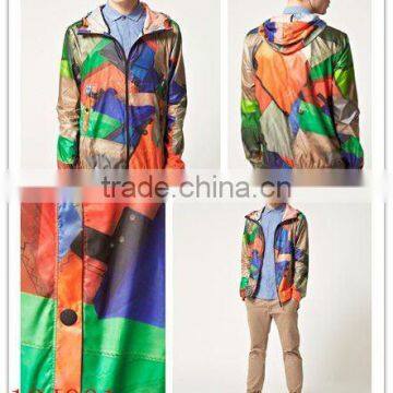 12J001Hot Selling Printed windbreaker jacket