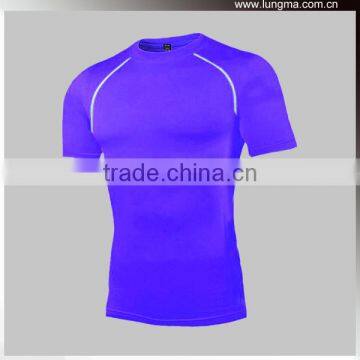 2017 BJJ Mens Custom Made Logo Dri Fit Running MMA Rash Guard For Wholesale photo-6