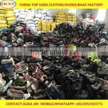 Dongguan second hand clothes bags shoes warehouse cheap used shoes in stock Kenya buyers