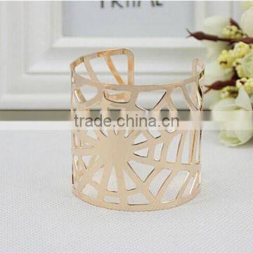 Fashion Cobweb Hollow Golden Bangles Adjustable for Women Designs photo-2