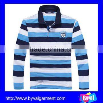 OEM100%Cotton Printed Sports Men Factory Price Custom Polo Shirts Stripe photo-2