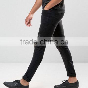 Destroy Holey Slim Fit Flex Stretch Skinny Leg Jeans for Man photo-2