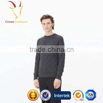 Hot Sale Cable New Design Plain Sweaters Pullover for Men