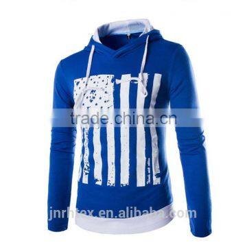 Mens Custom Cotton Blend Long Sleeve Print Jacket Sweatshirt Hoodies photo-2