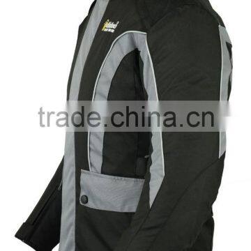 Men's Grey/Black Motorbike Textile Jacket photo-3