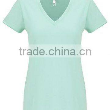 Next Level Apparel Women's Sueded S/S V-Neck Tee - Made From 60% Combed Ring-spun Cotton and 40% Polyester Jersey. photo-4