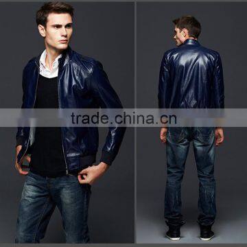 Early Spring Newest Design Leather Man Pu Jackets Leather Boys Locomotive Suit photo-2