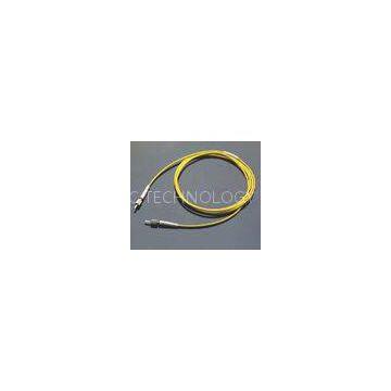 Low Insertion Loss, High Return Loss Yellow DIN Model Connector Optical Fiber Patch Cord