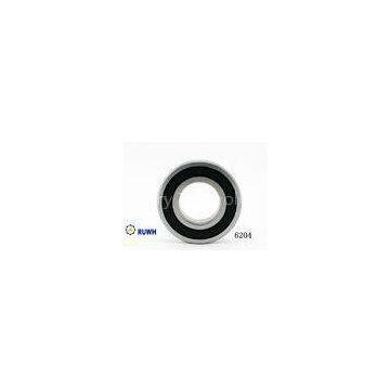 High Performance Gcr15 Steel 2RS Bearing , Axial Load Ball Bearing 6204