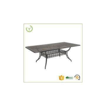 Cast Aluminum Rectagular Dining Table