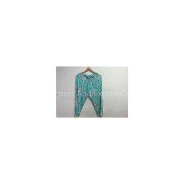 Custom Printed Cotton Floral Ladies Pajama Pants For Women Night Wear