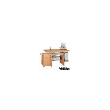 Computer Working Center with Mobile Filing Cabinet