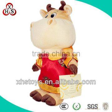 hot selling cheap holiday gift cow plush toy soft toy cow plush brown cow