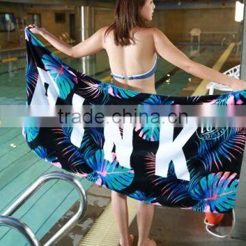 Jacquard logo thick terry towel customized design big bath towel, Cotton sublimation full pattern swimming pool towel