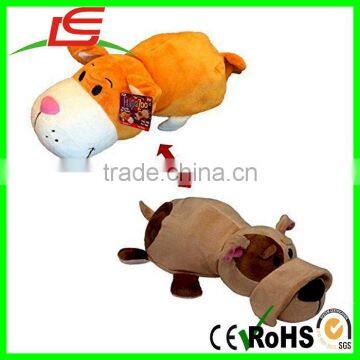 Stuffed Toy Dog 16 Pillow with 2 Sides of Fun for Everyone