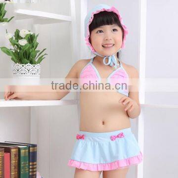 Light Pink And Light Blue Baby Children Swimwear Baby Bikini Kids' Bathing Suit Girls Swimwear Girl SwimSuit Beach suit