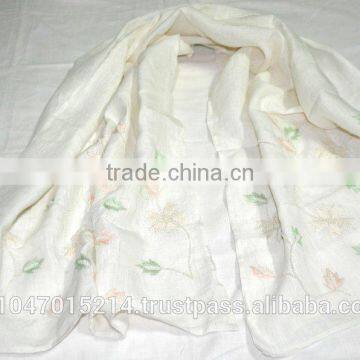 Hand woven linen scarf