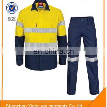 OEM TC Twill Safety Acid Resistant Clothing Suit Include Shirt and Pants With Reflective Tapes photo-2