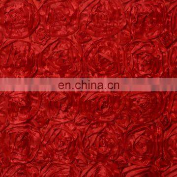 Most New Design Black Satin Rosette Wedding Table Skirt photo-4