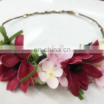 New listed in the market flower headband festival boho for wedding FH1514