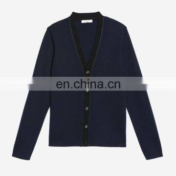 Fashion Winter Solid Color Cardigan Men Woolen Sweater Design Of Hot Selling Christmas Sweaters photo-6