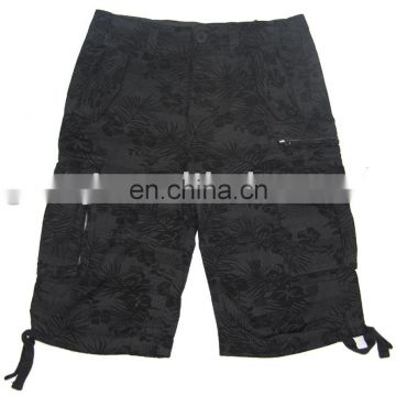 men casual printed cargo short